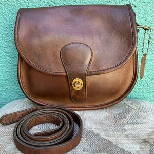Vintage COACH Saddlery Bag 9535 Tabac New York City 1980’s
